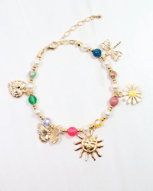 Alanya Charm Bracelet Gold