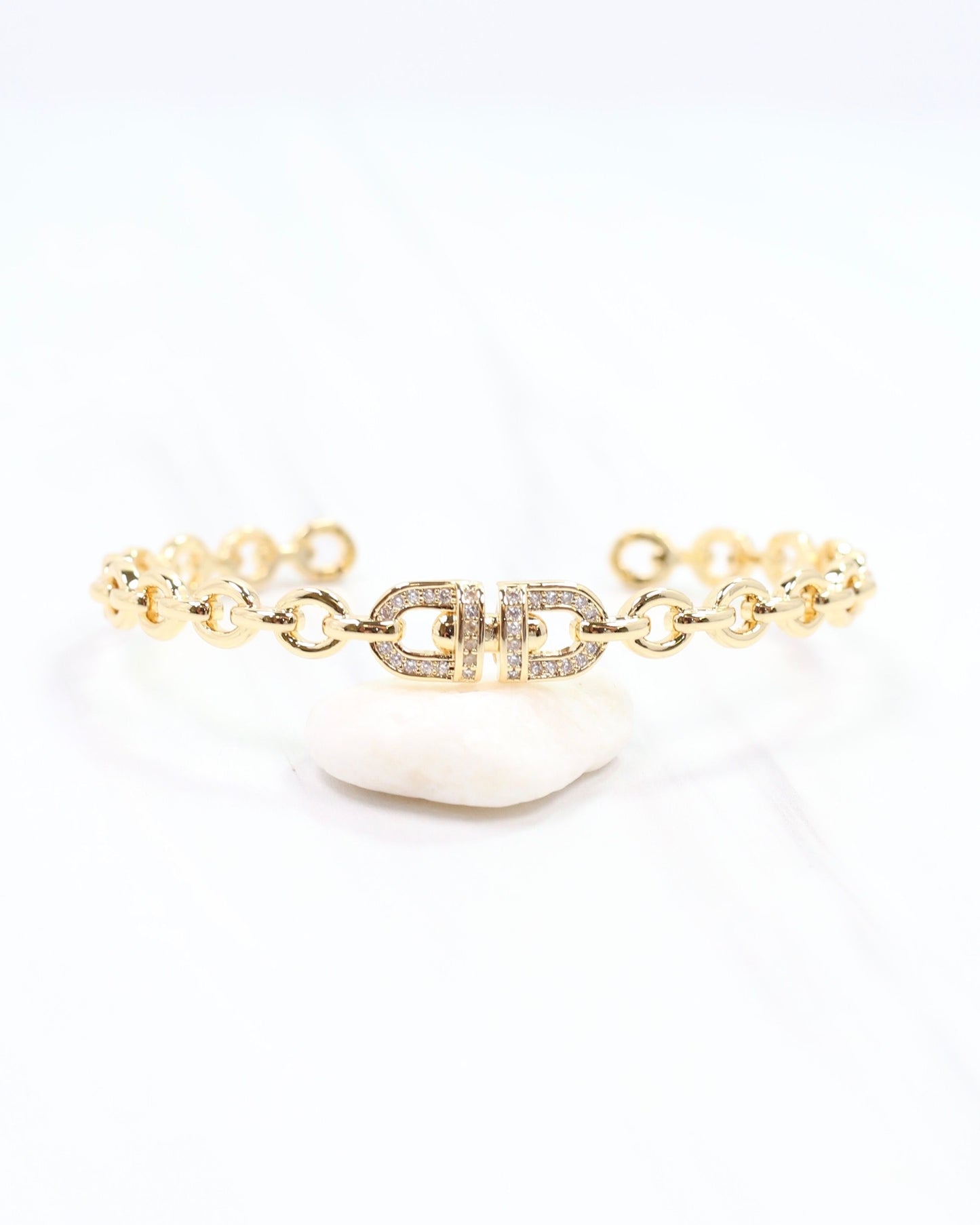 Genevieve Cuff Bracelet Gold