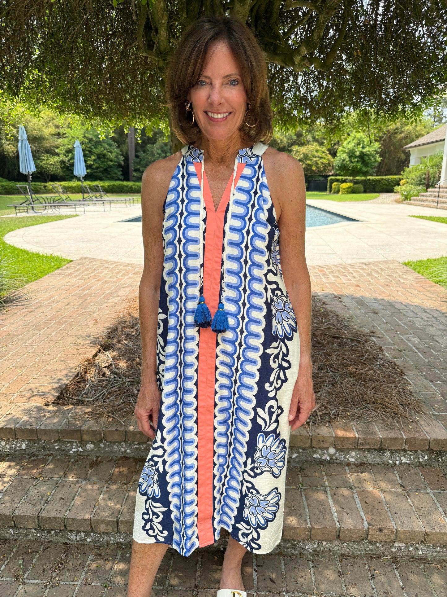 Marianna Printed Midi Dress