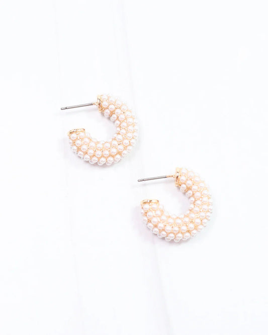 Amirah Hoop Earring Pearl