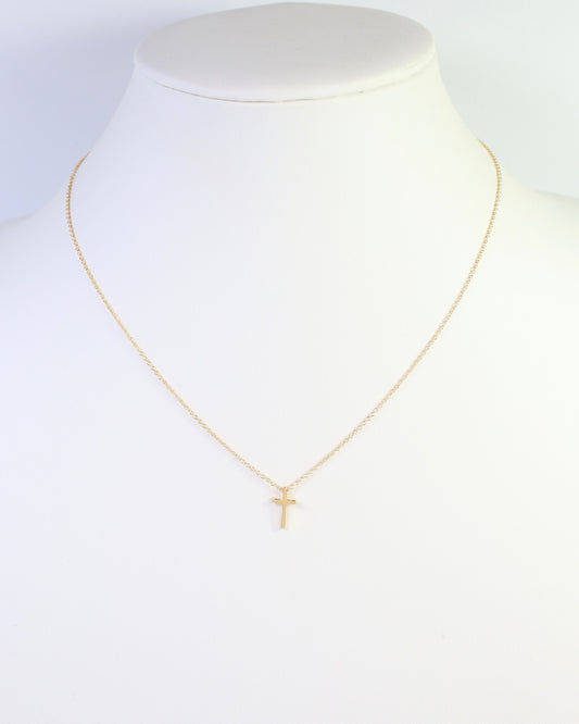 Babylon Cross Necklace WR Gold
