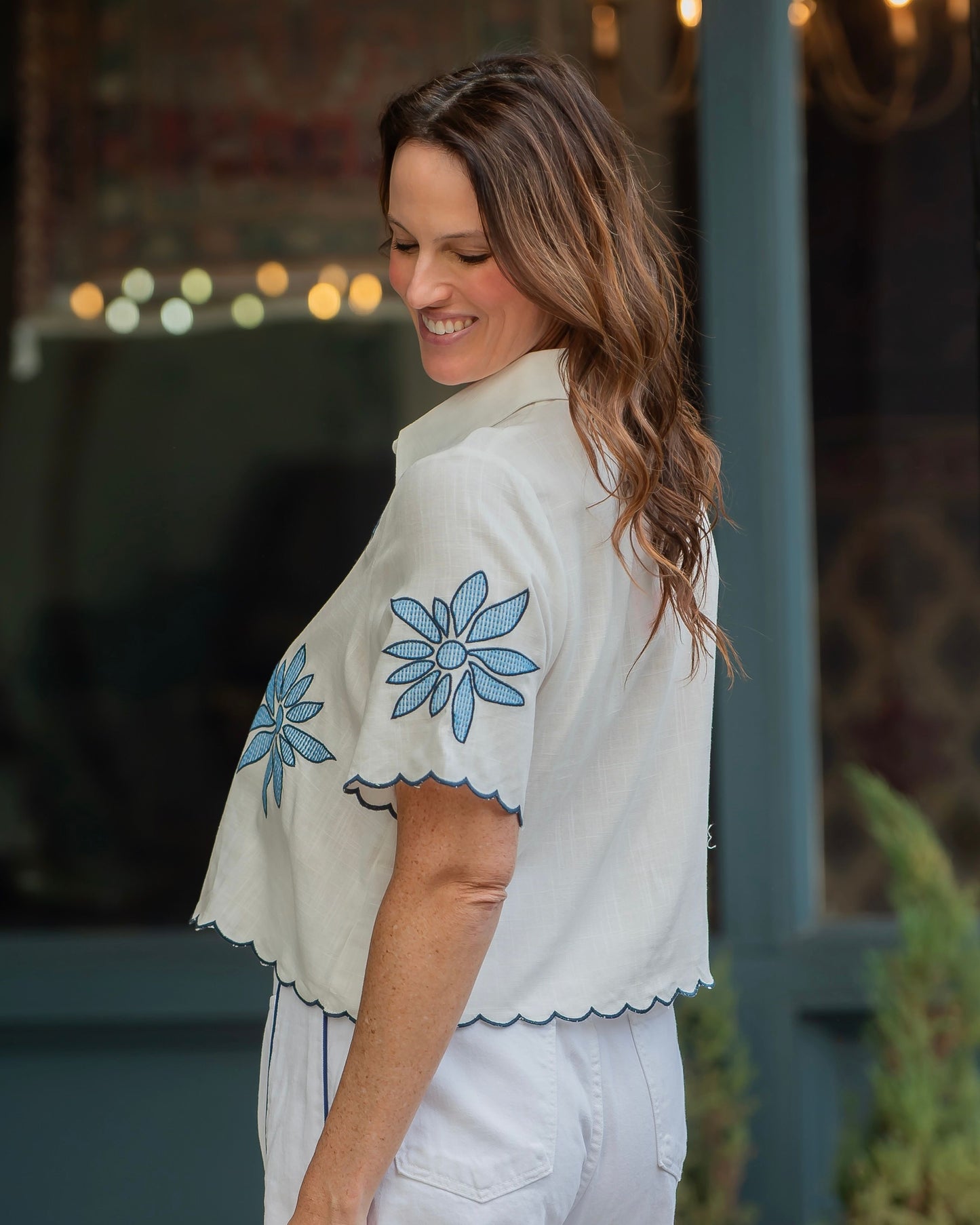 Ashenvale Floral Embroidered Top