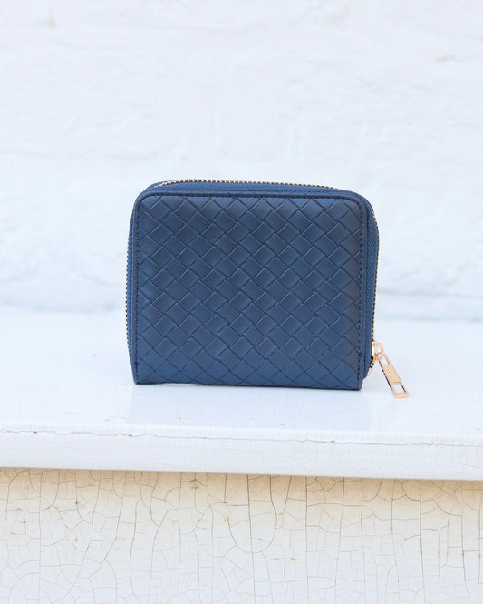 Blakely Wallet Woven Navy