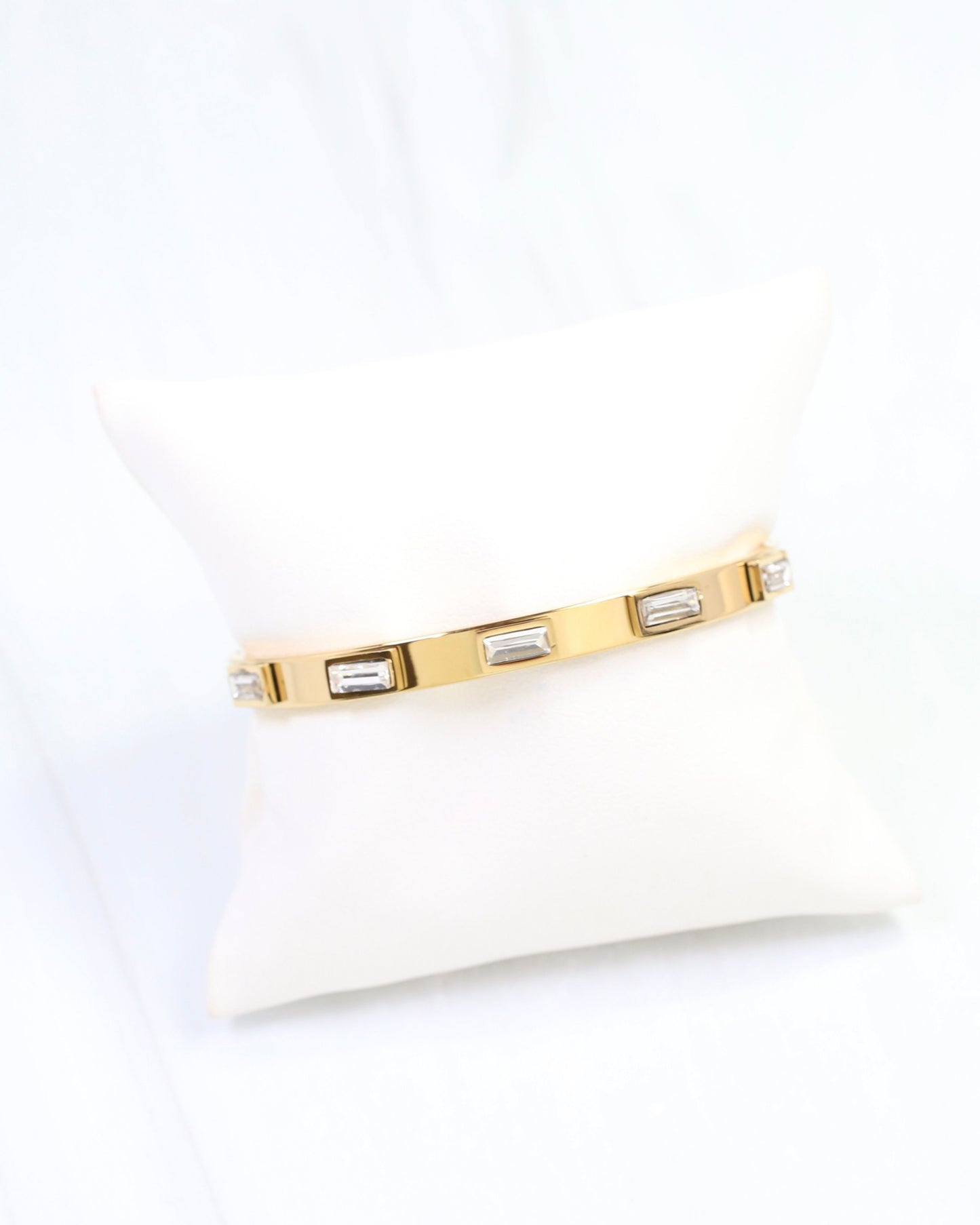 Cora CZ Cuff Bracelet WP Gold