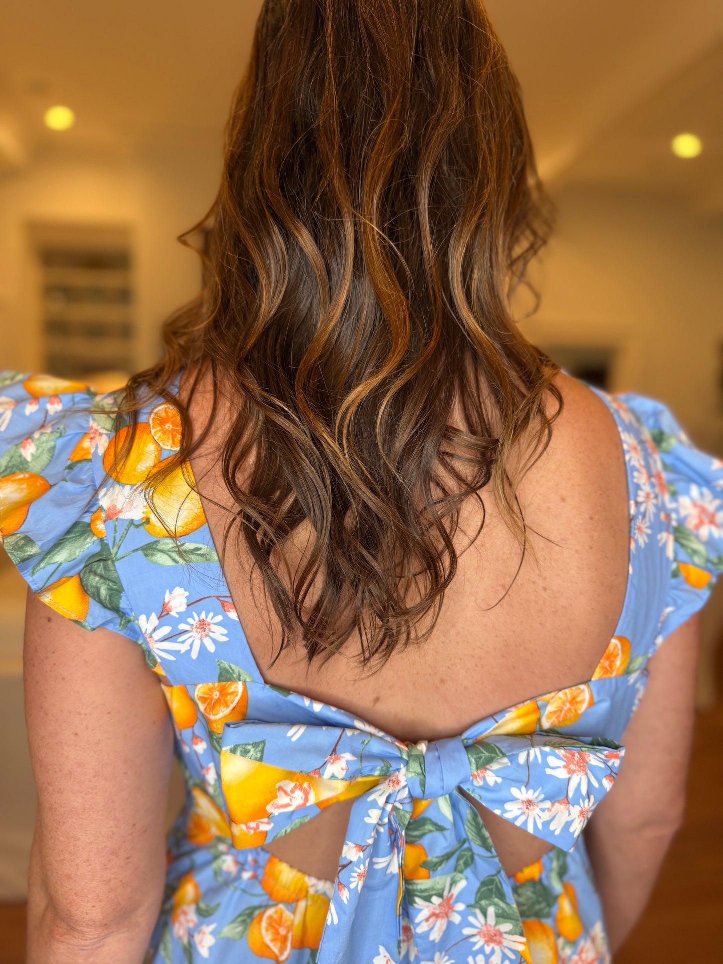 When Life Gives You Lemons Printed Maxi Dress
