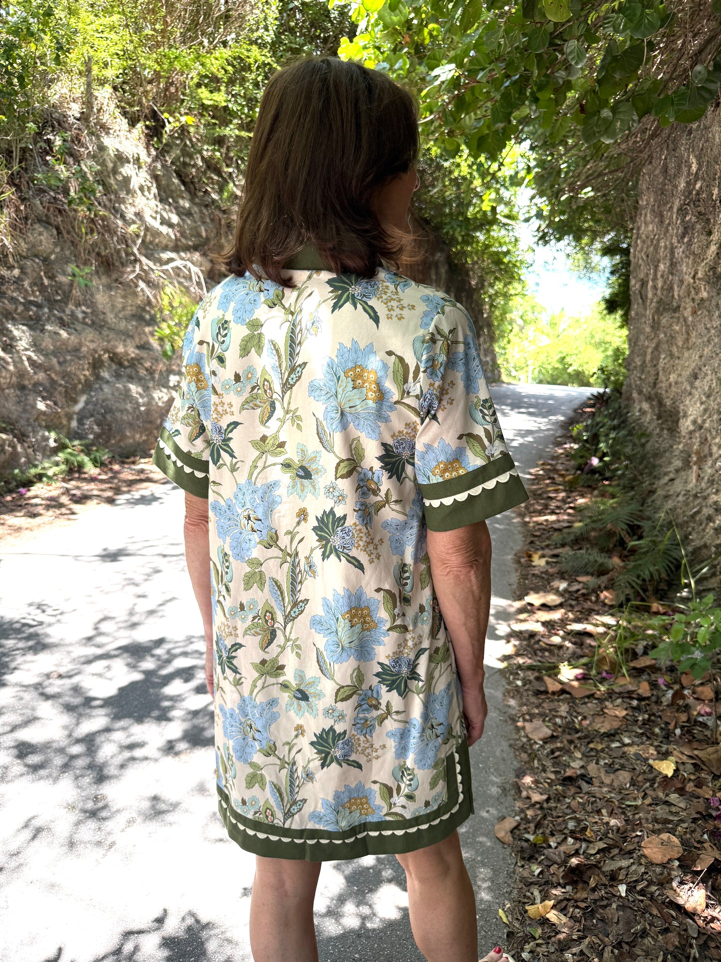 Reed Floral Dress-Ecru