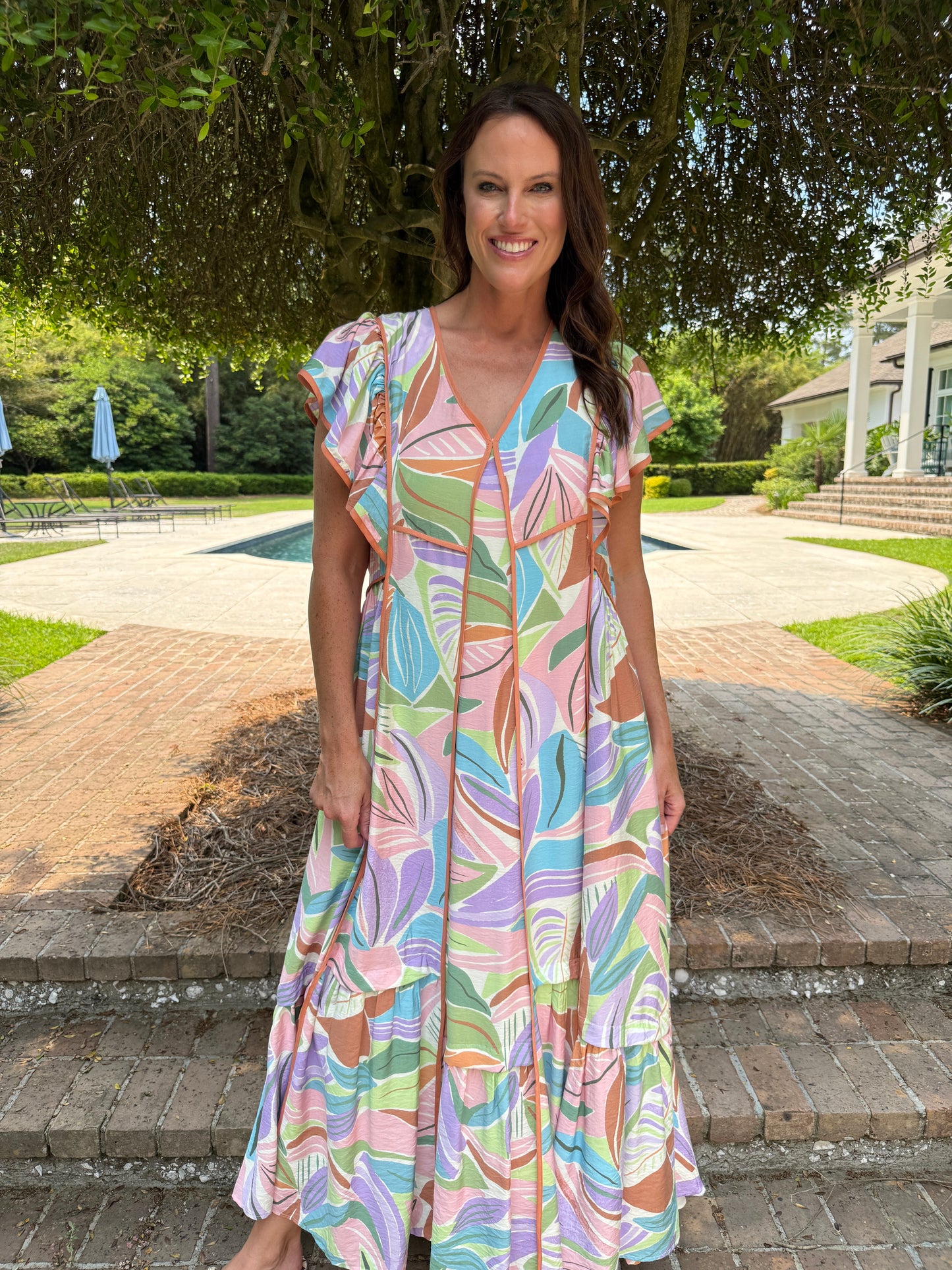 Soleil Tropical Printed Maxi
