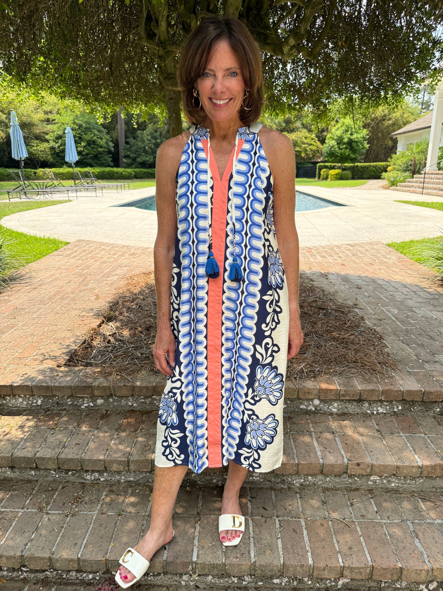 Marianna Printed Midi Dress