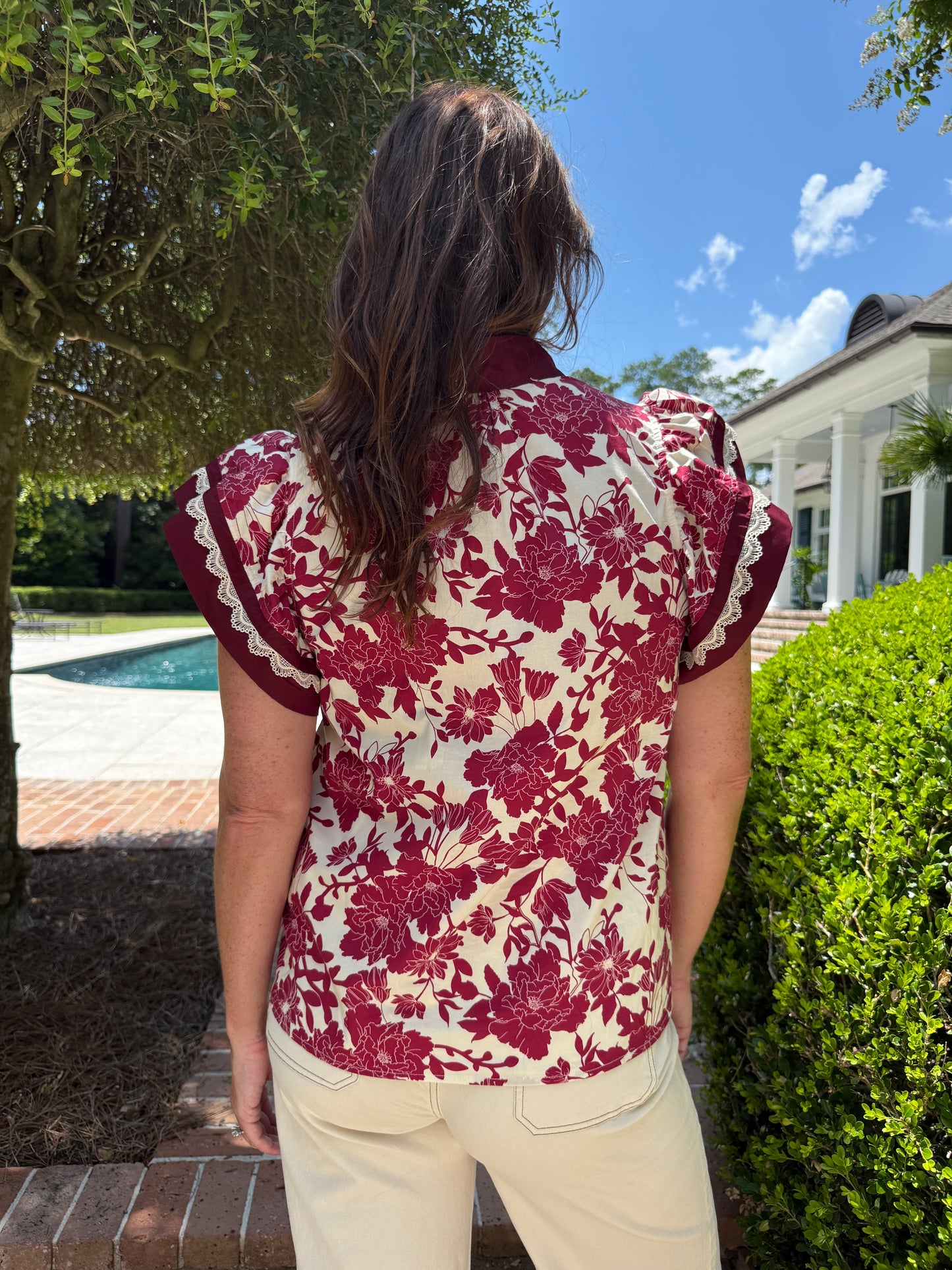 Ready For Fall Floral Print Top