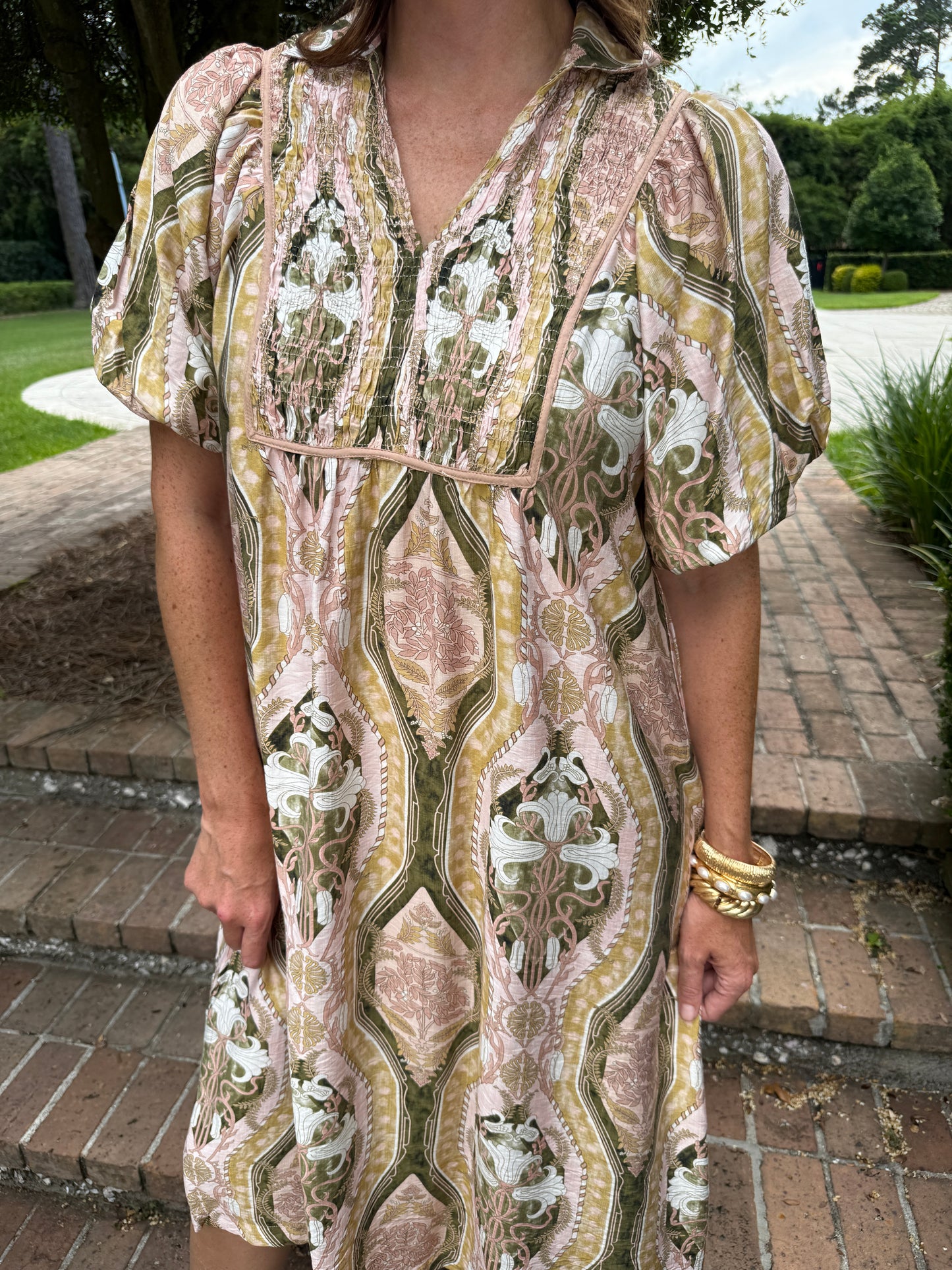 Presleigh Printed Midi Dress
