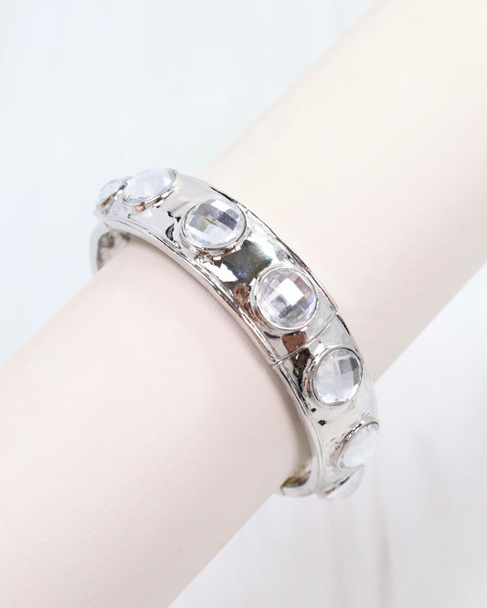 Reagan Stretch Bracelet Silver