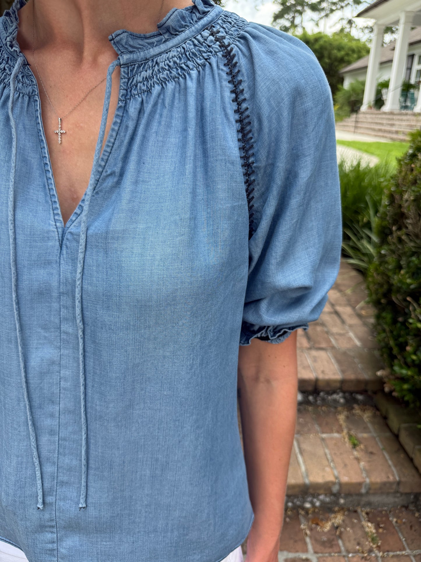 Callie Chambray Top
