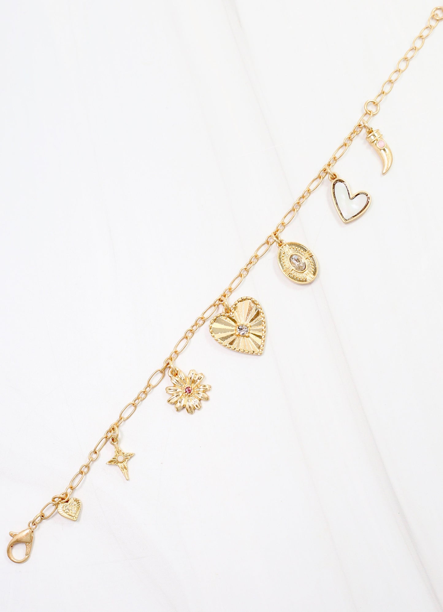 Catherine Charm Bracelet Gold