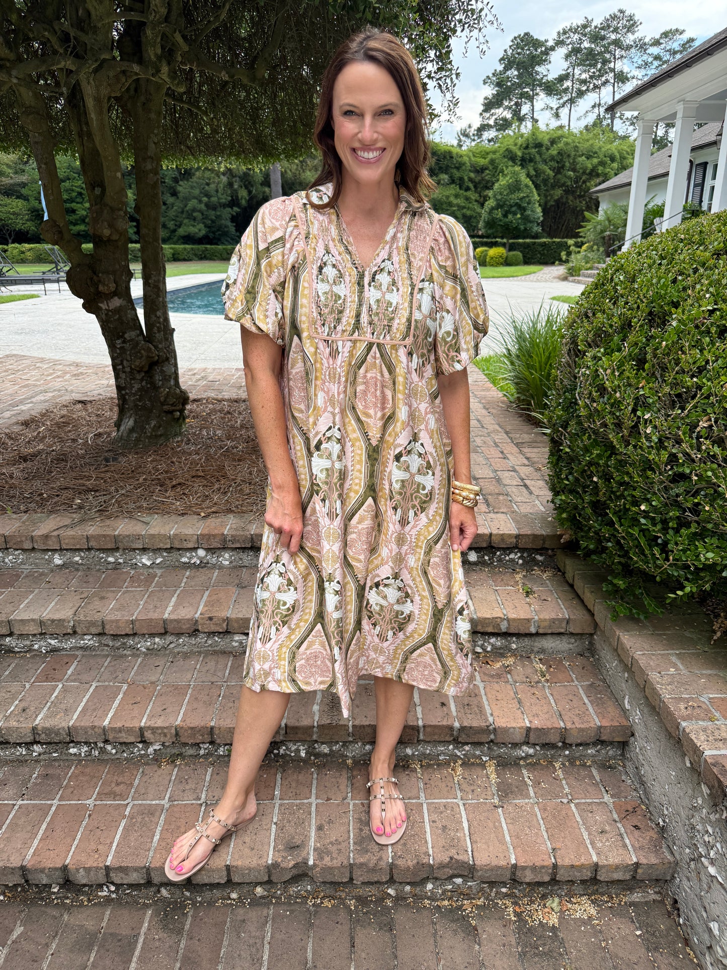 Presleigh Printed Midi Dress
