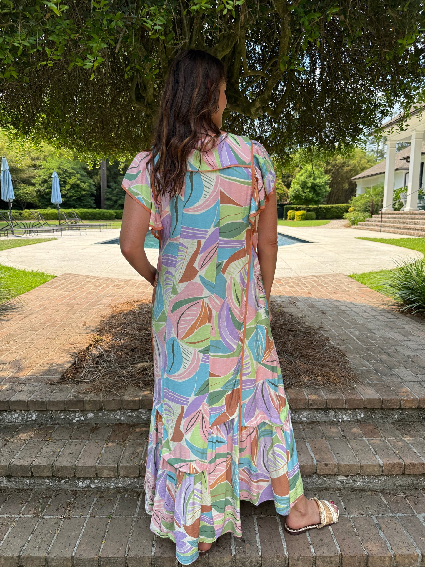 Soleil Tropical Printed Maxi