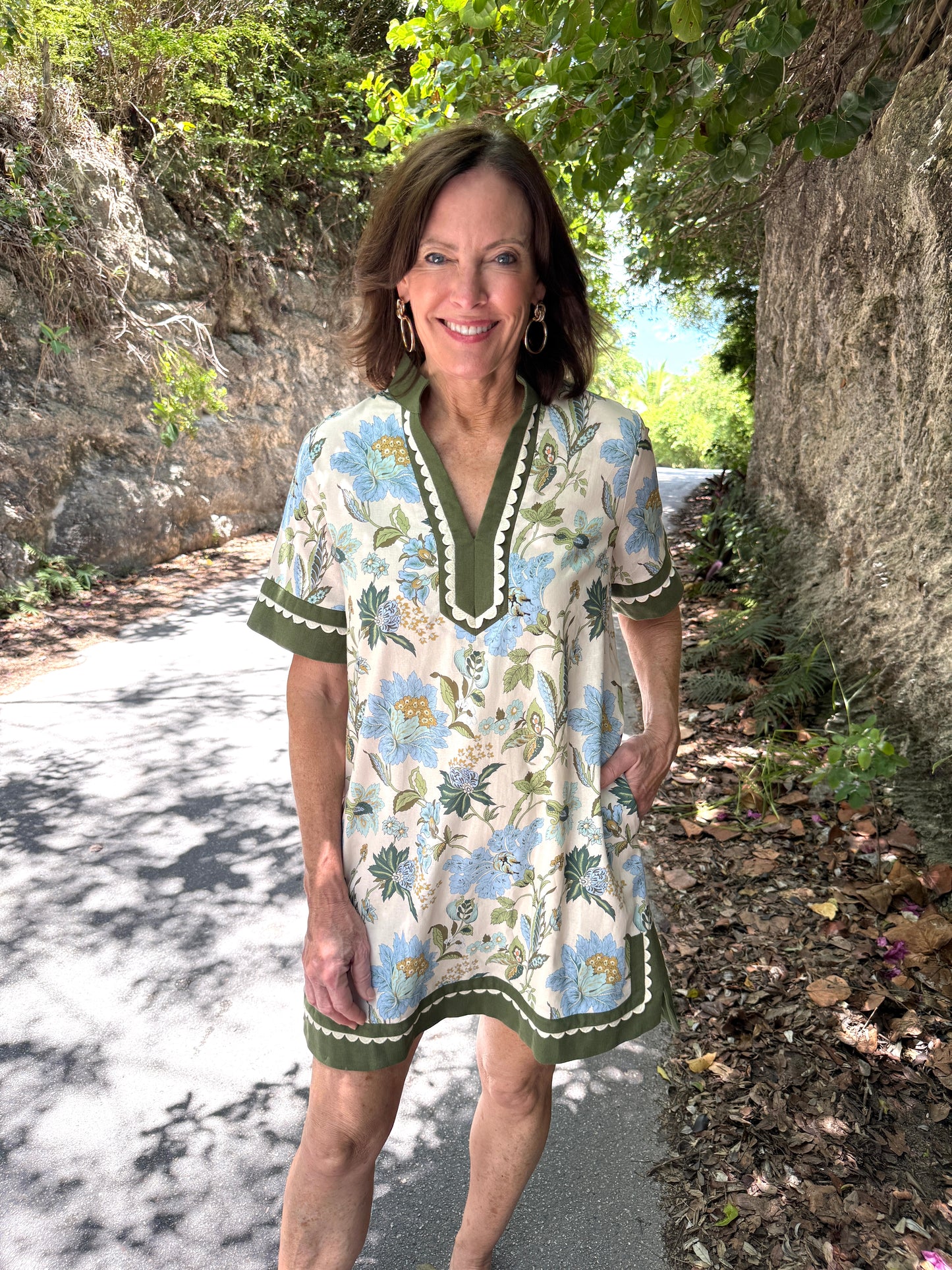 Reed Floral Dress-Ecru