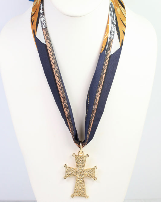 Artemis Large Cross Charm Gold