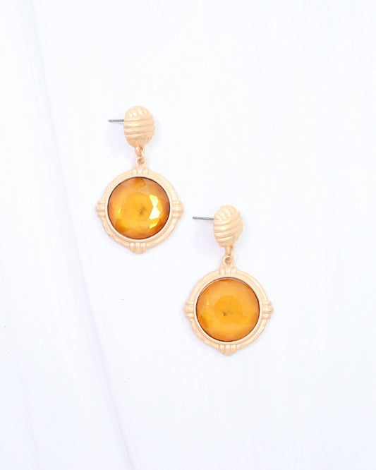 Simms Stone Drop Earring Champagne