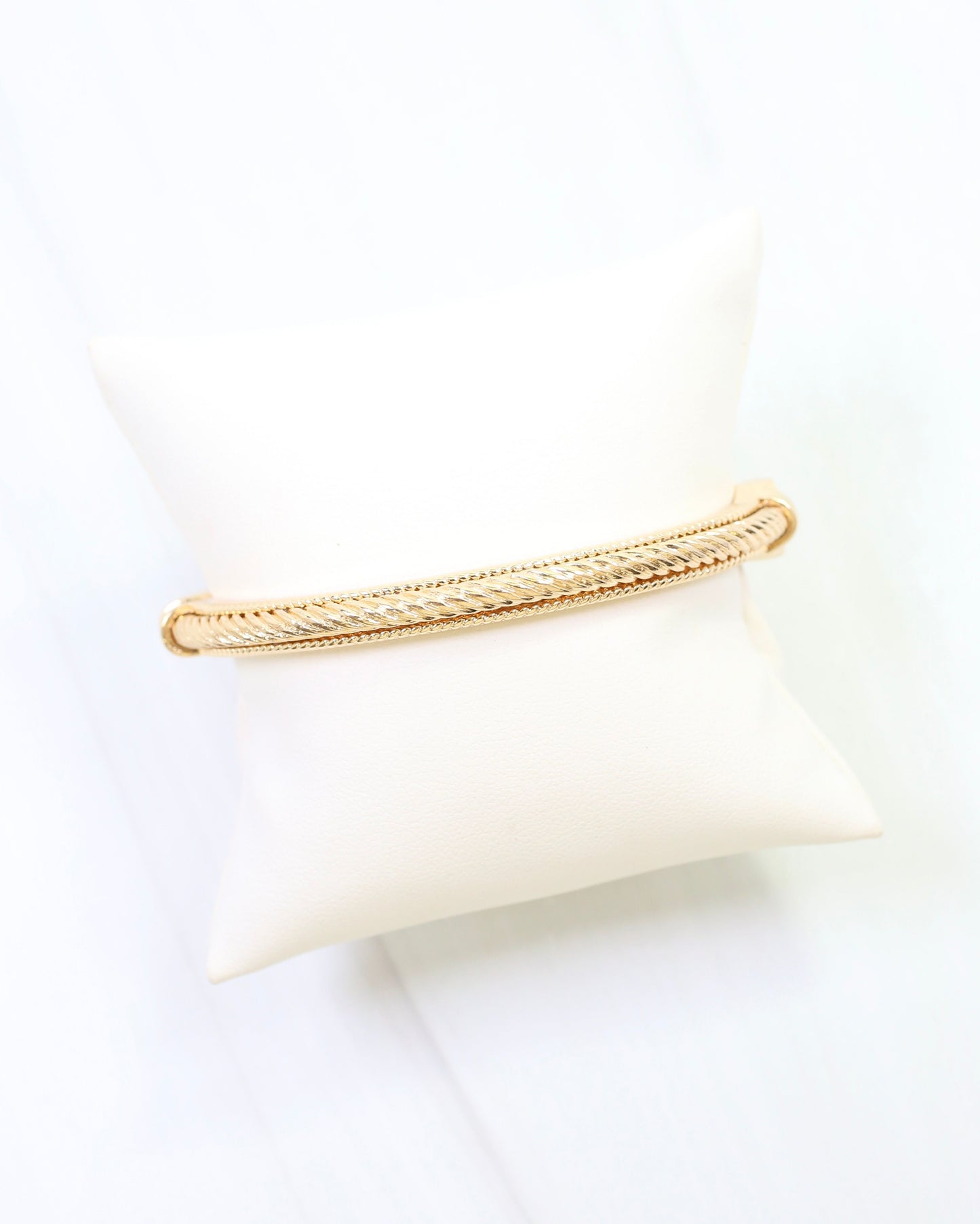 Mina Cable Bangle Bracelet Gold