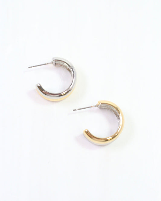 Mason Hoop Earring Gold Silver