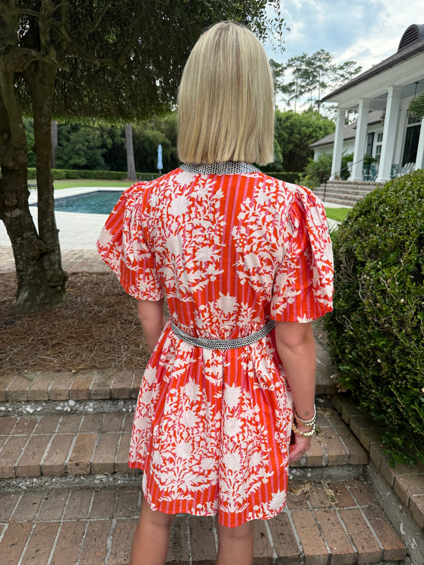 Lanier Puff Sleeve Printed Dress