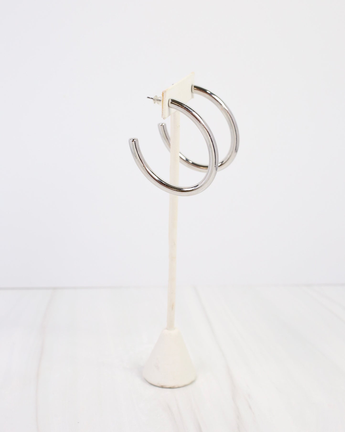 Messina Oval Hoop Earring Silver