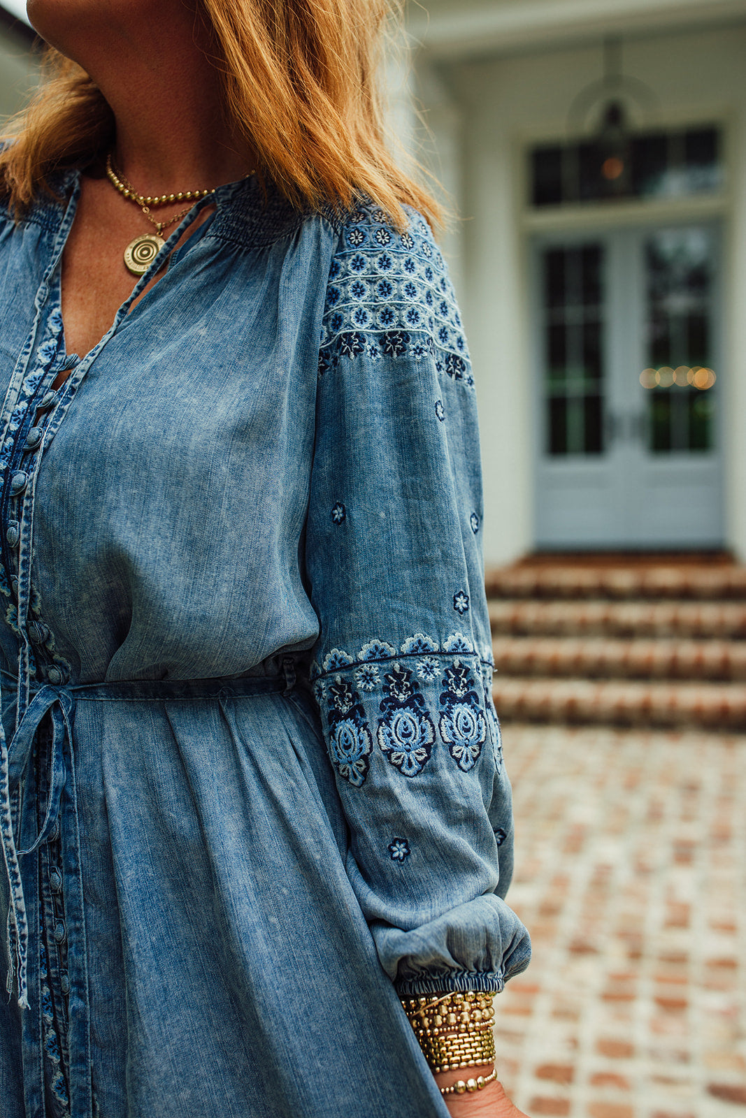 Mylee Embroidered Maxi Dress