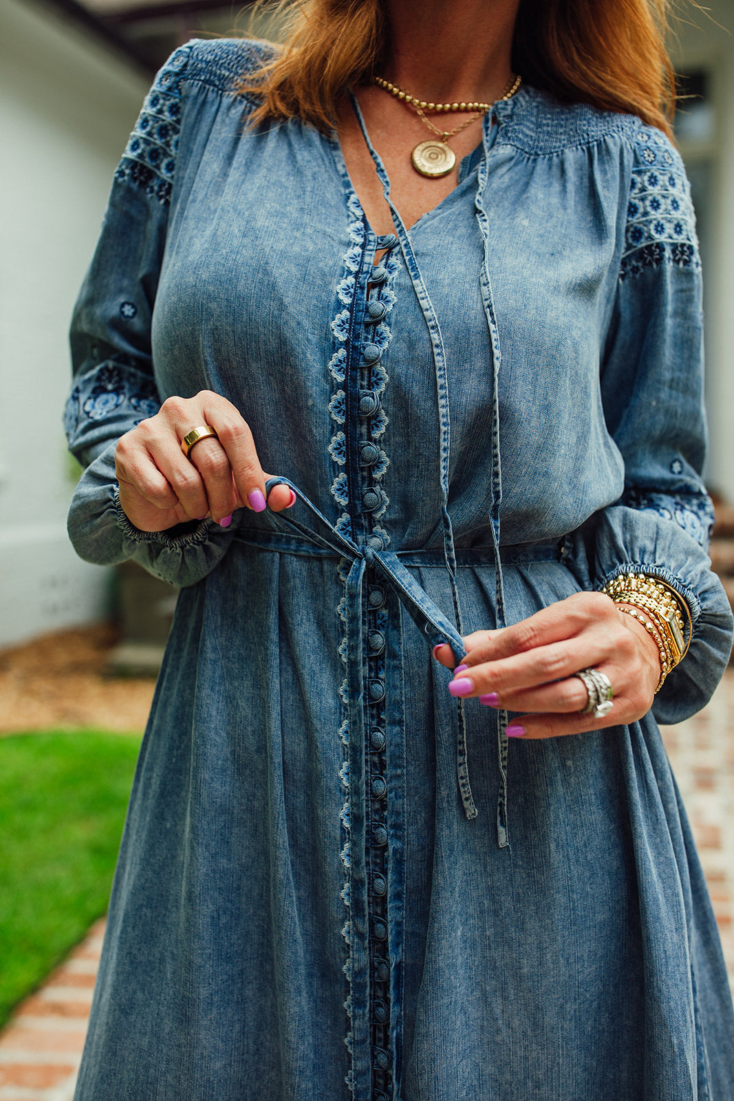 Mylee Embroidered Maxi Dress