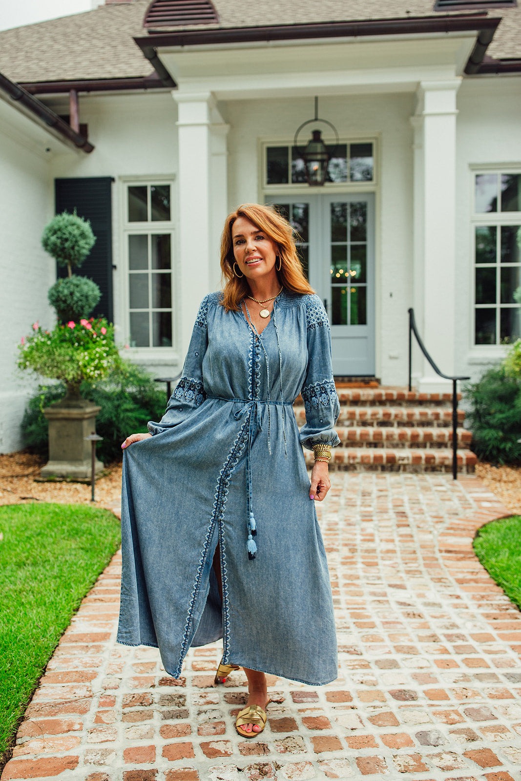 Mylee Embroidered Maxi Dress