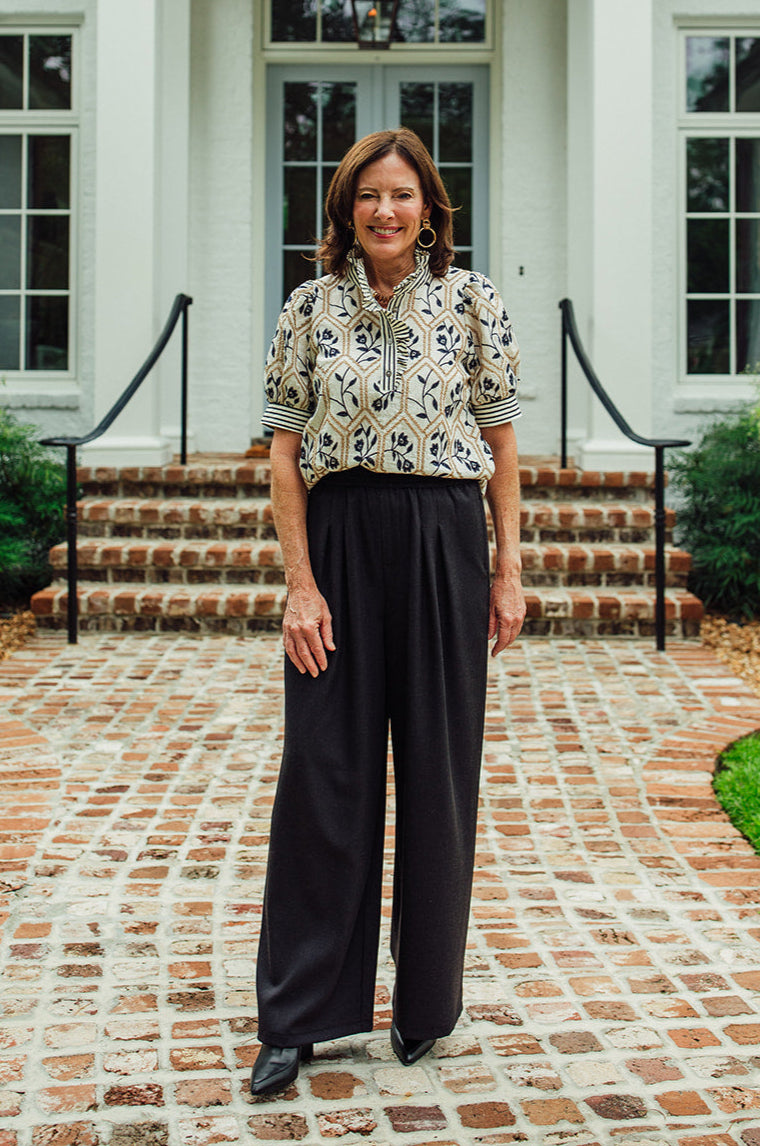Dawson Cream Floral Embroidered Top