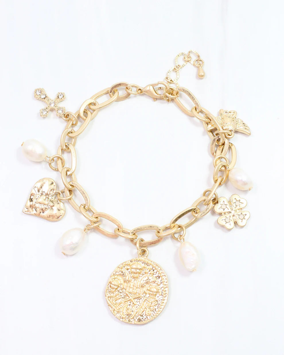 McCormick Charm Bracelet Worn Gold