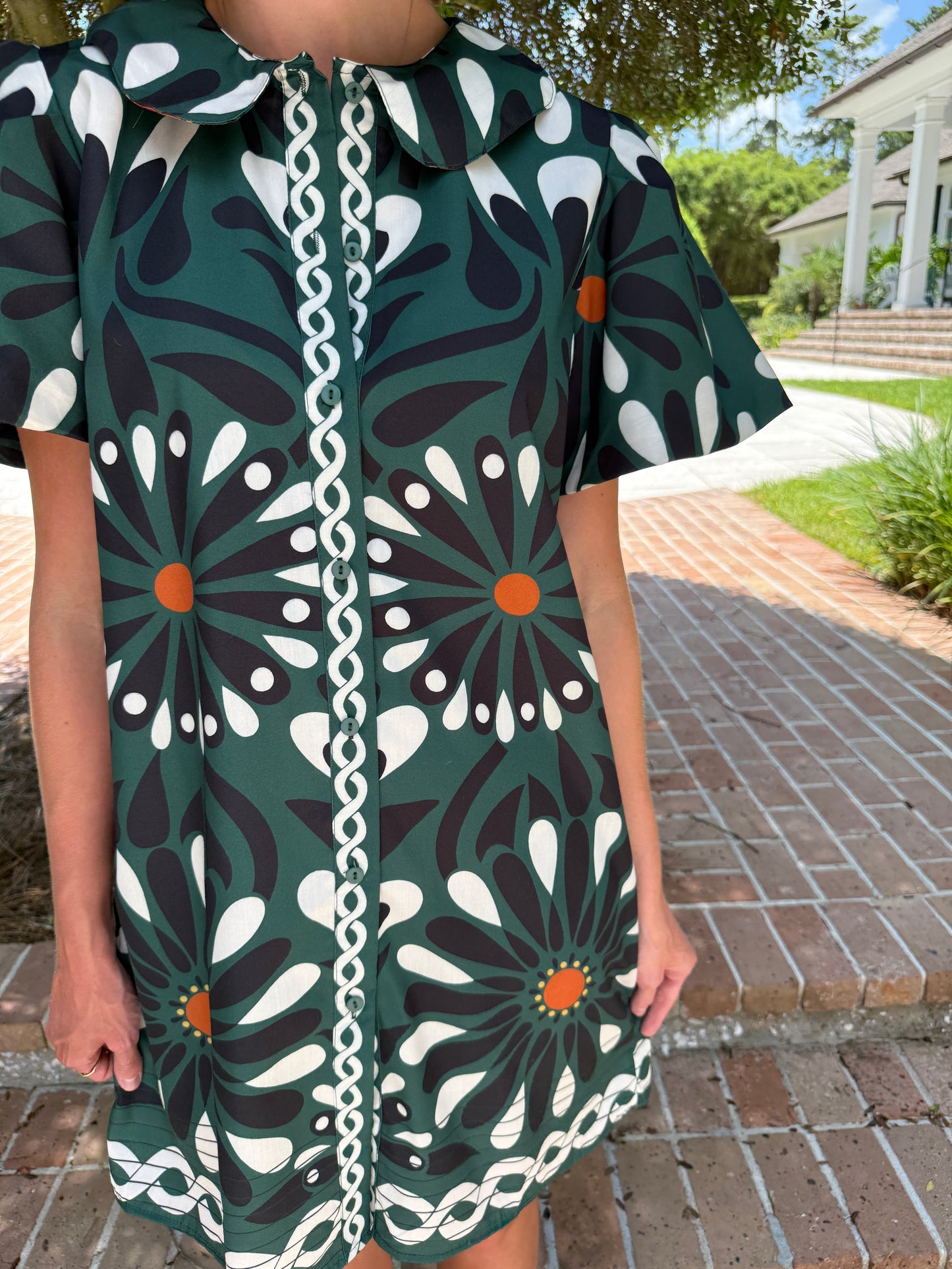 Franz Floral Print Ruffle Sleeve Dress