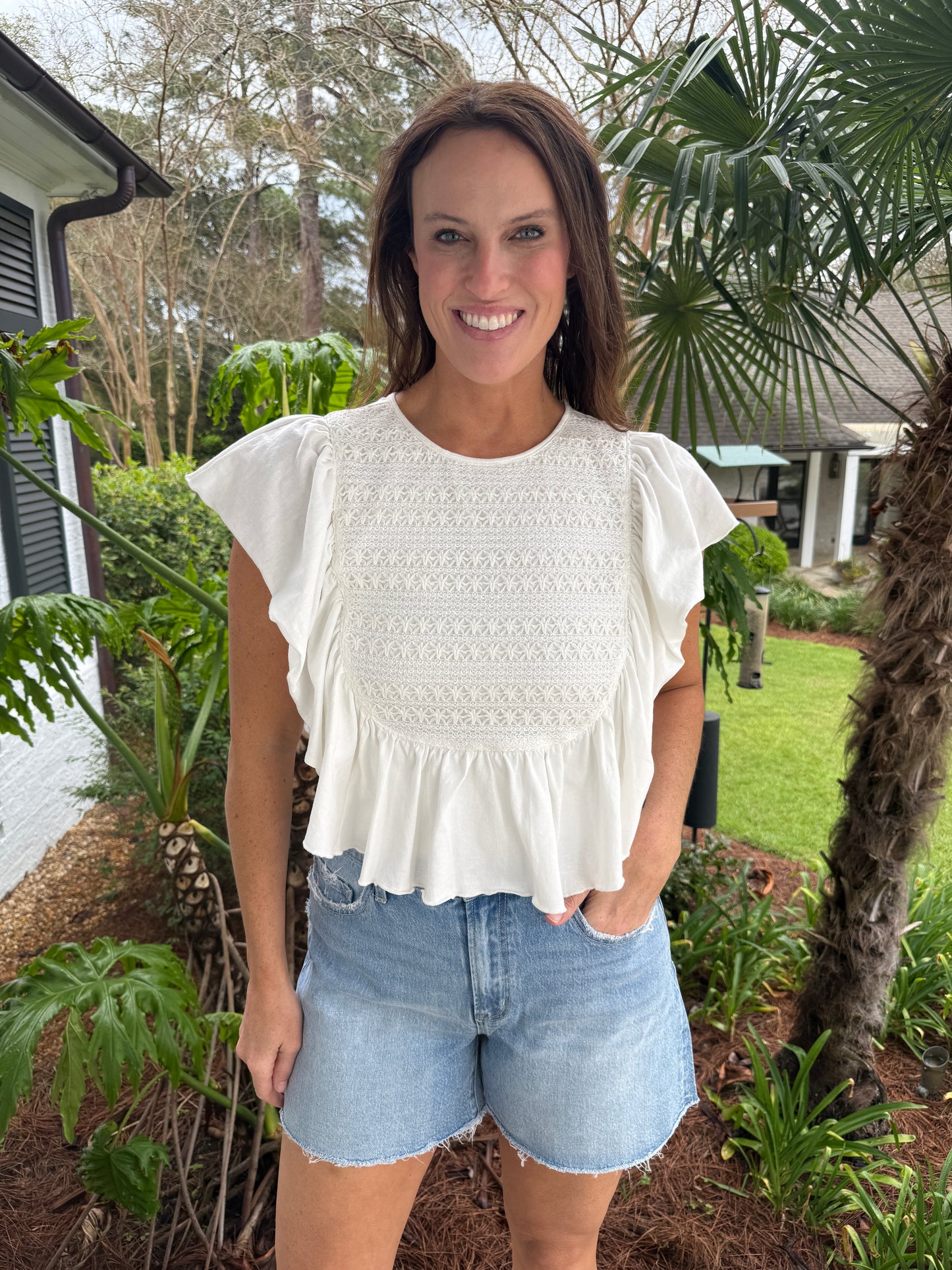 Jayde Denim High Rise Boyfriend Shorts