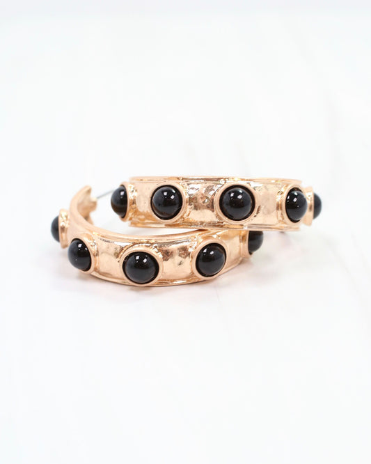 Frazee Pearl Hoop Black