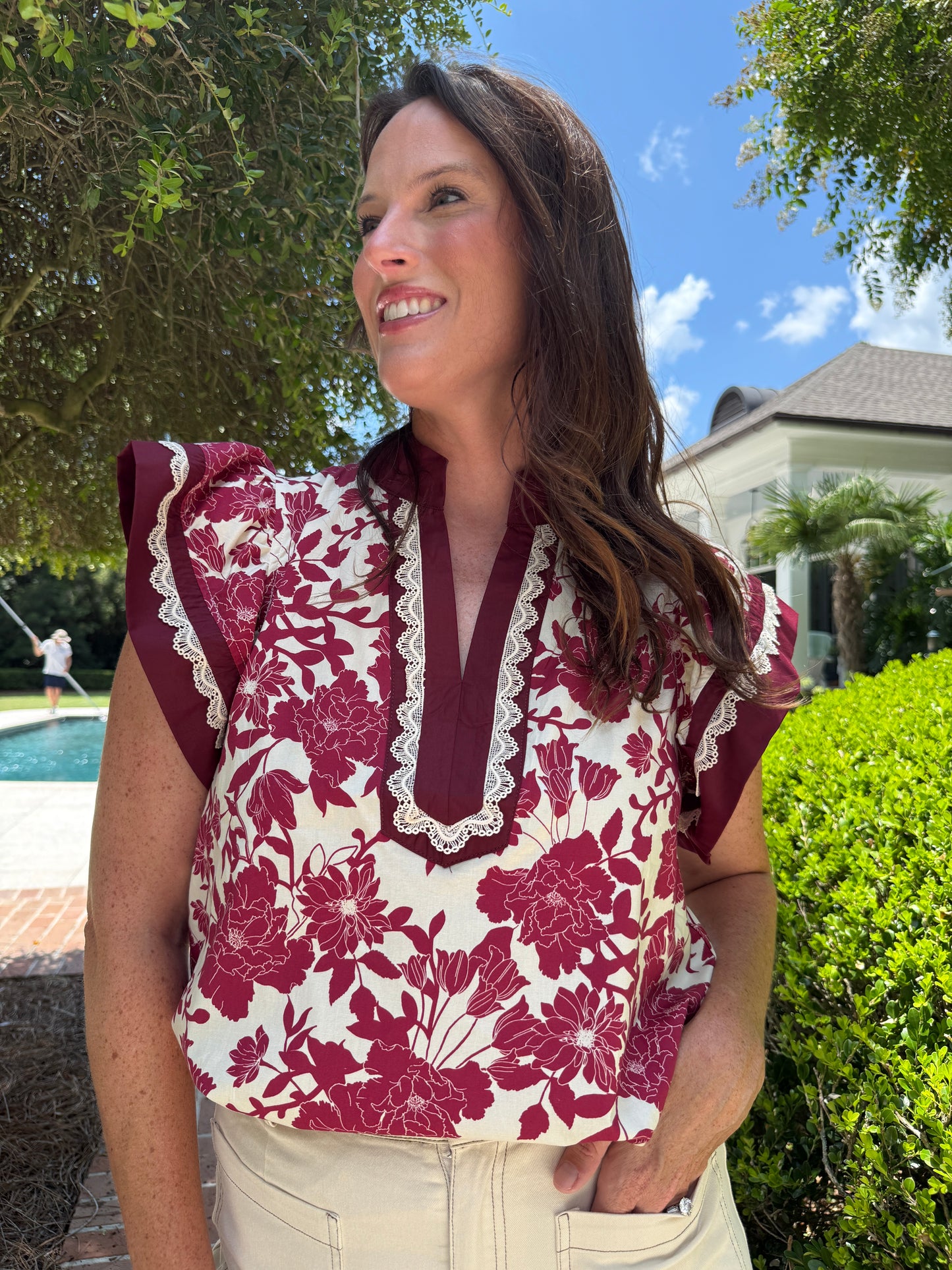 Ready For Fall Floral Print Top