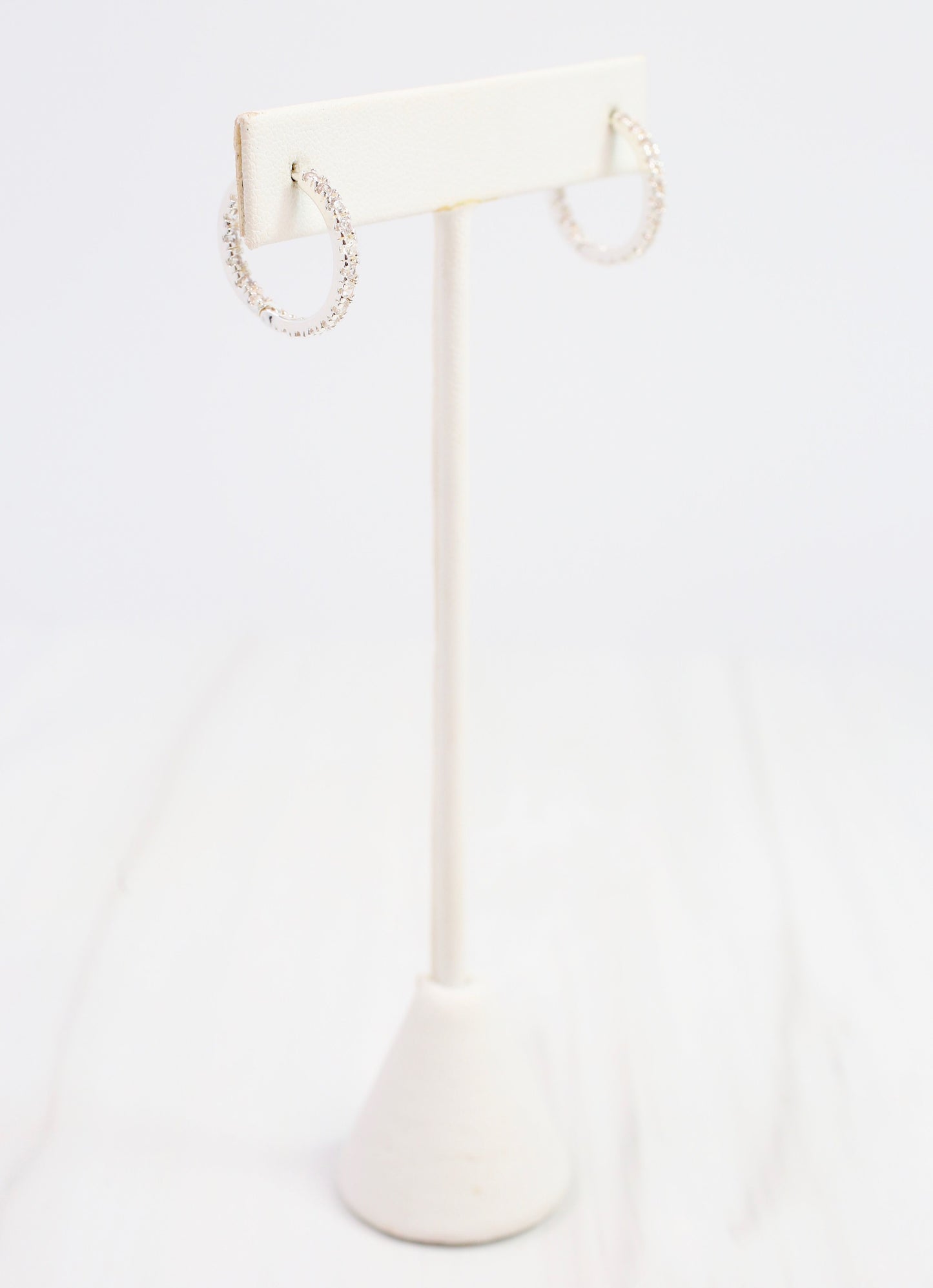 Locklear CZ Hoop Earring Silver