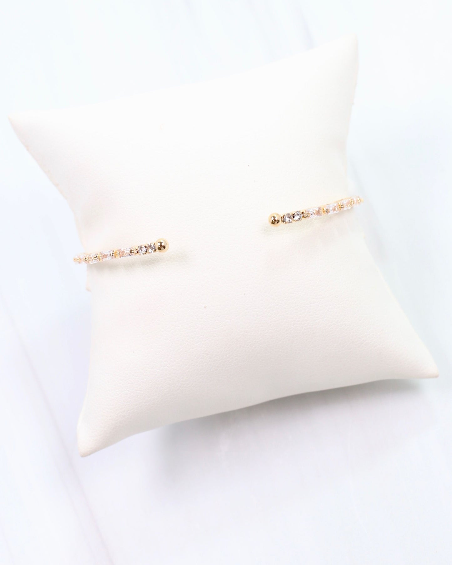 Hawthorne CZ Cuff Bracelet Gold