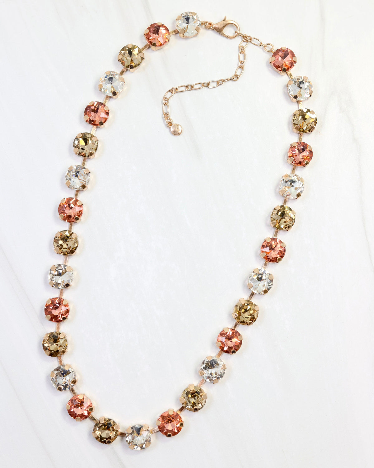 Andi Rhinestone Necklace TPZ LT MUL