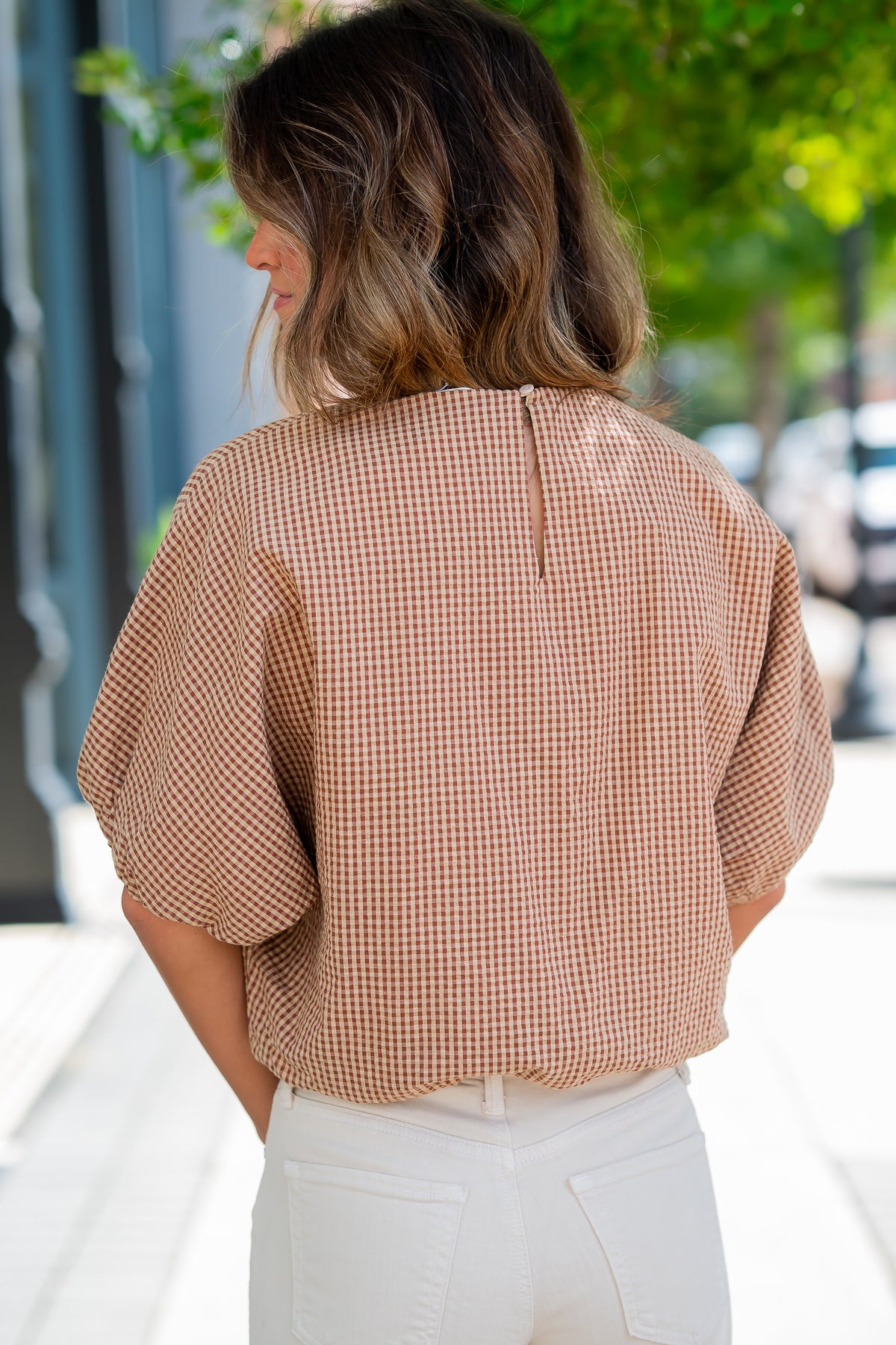 Ayla Gingham Top