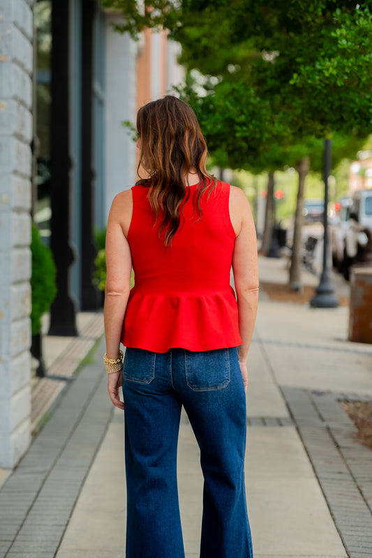 Veda Peplum Top