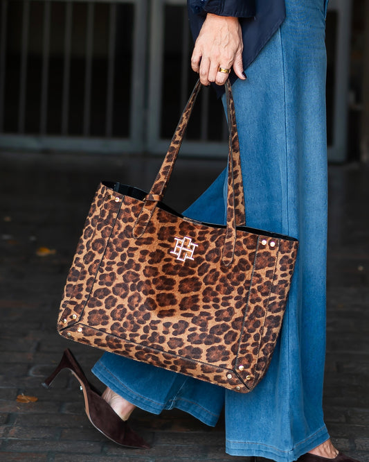 Sophie Studded Tote Spotted Saddle