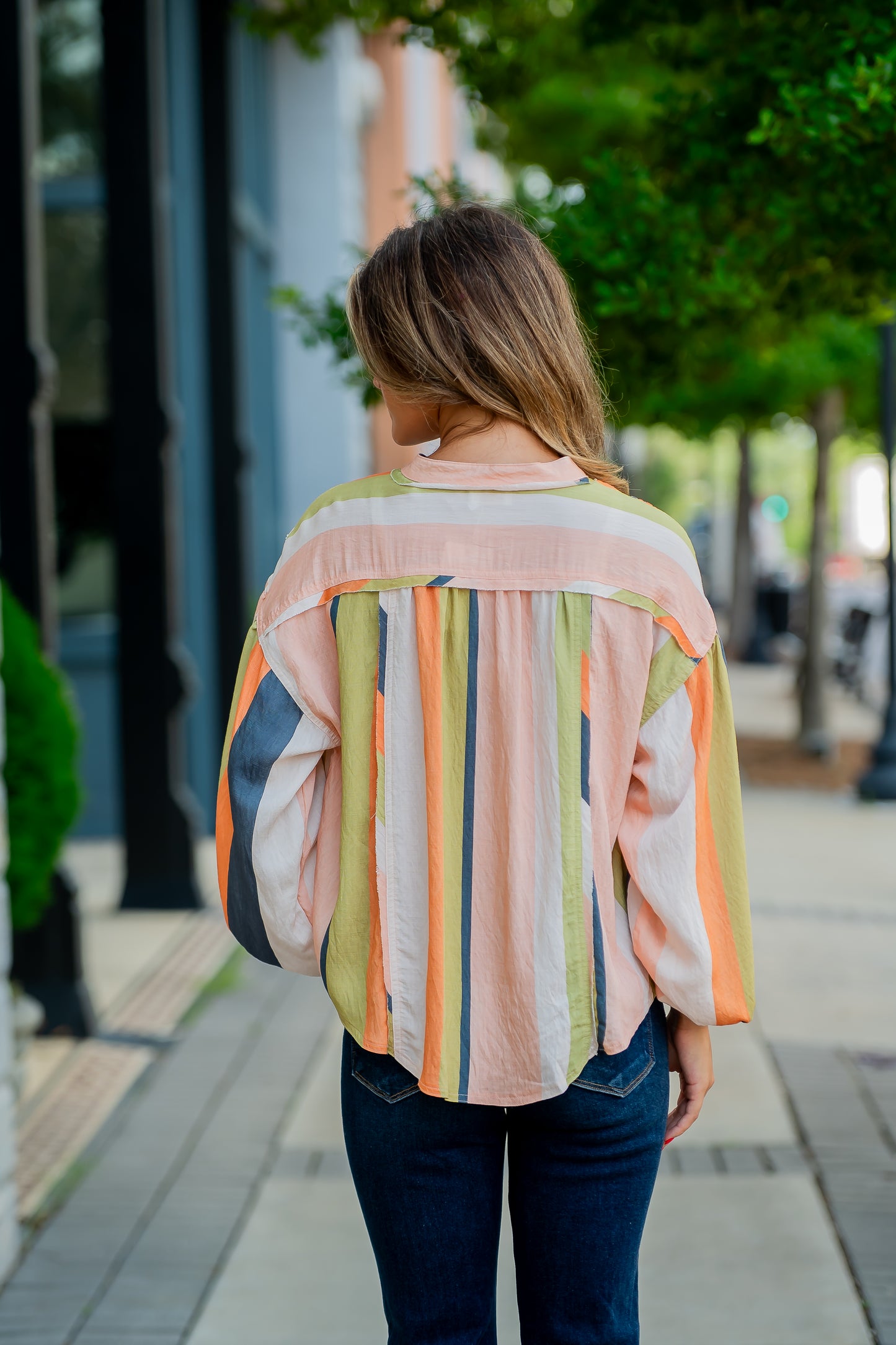 Leona Stripe Top