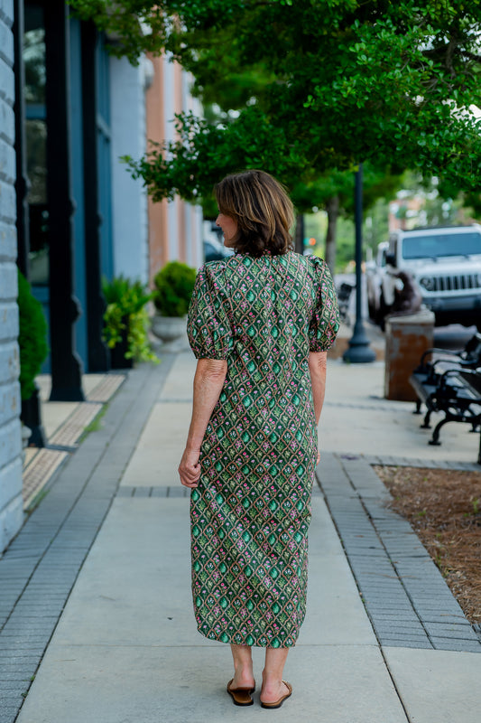 Elara Ruffled Collar Dress