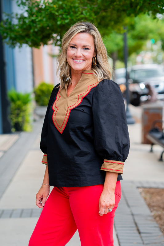 Grantham Applique Top