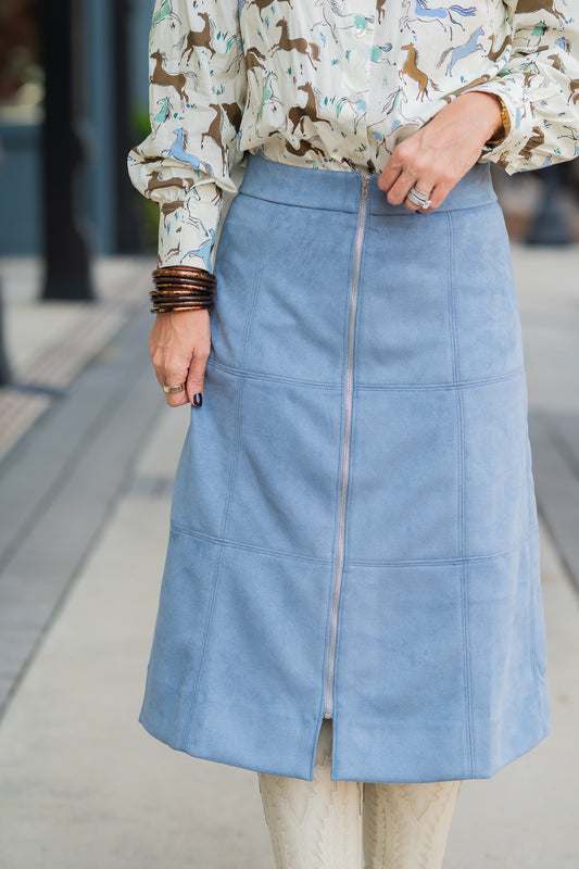 Haddie Suede Skirt