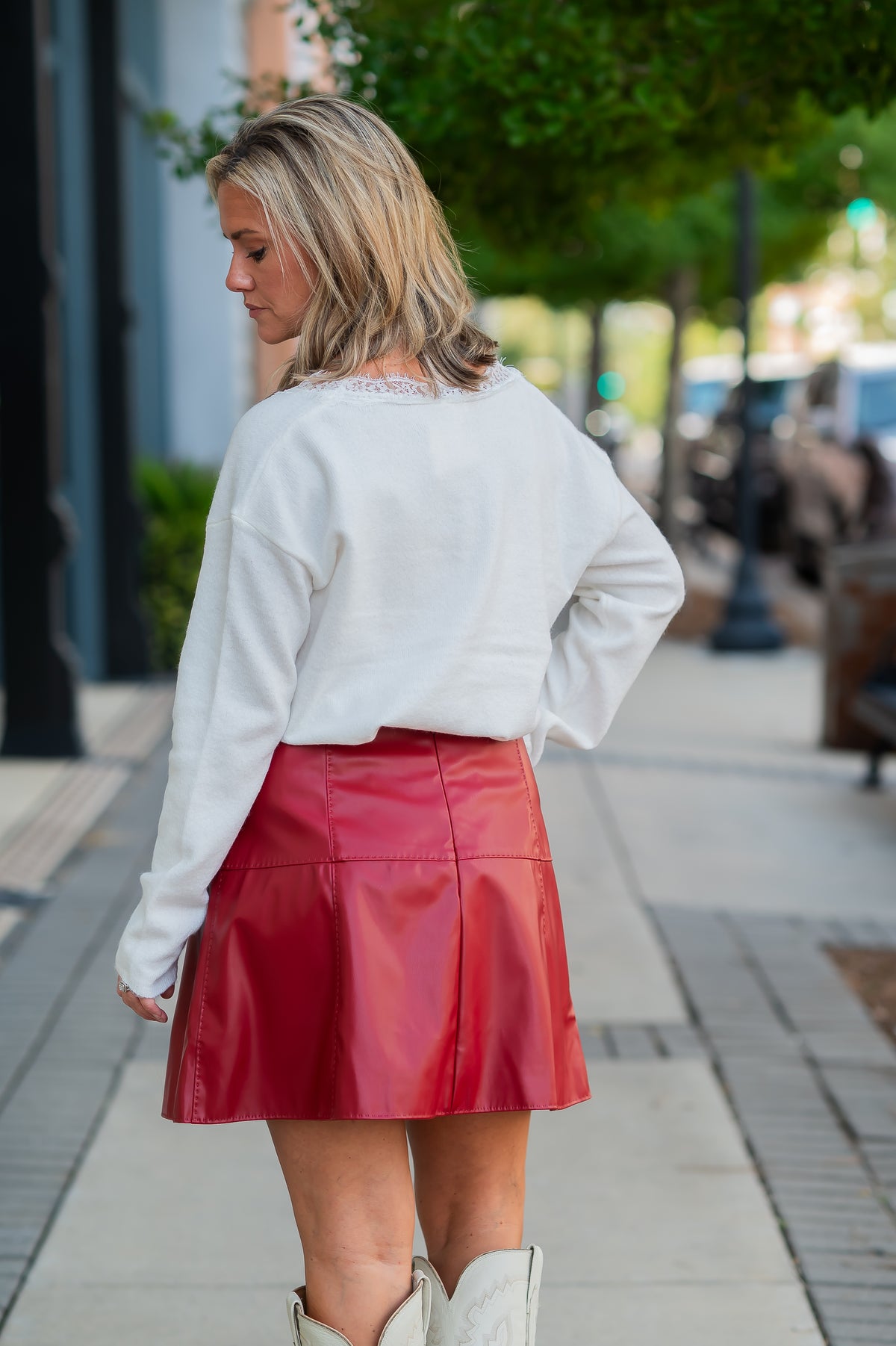 Laila Lace Trim Sweater