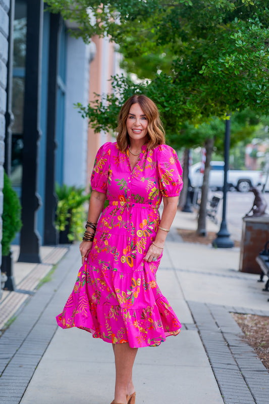 Audrina Tropical Dress