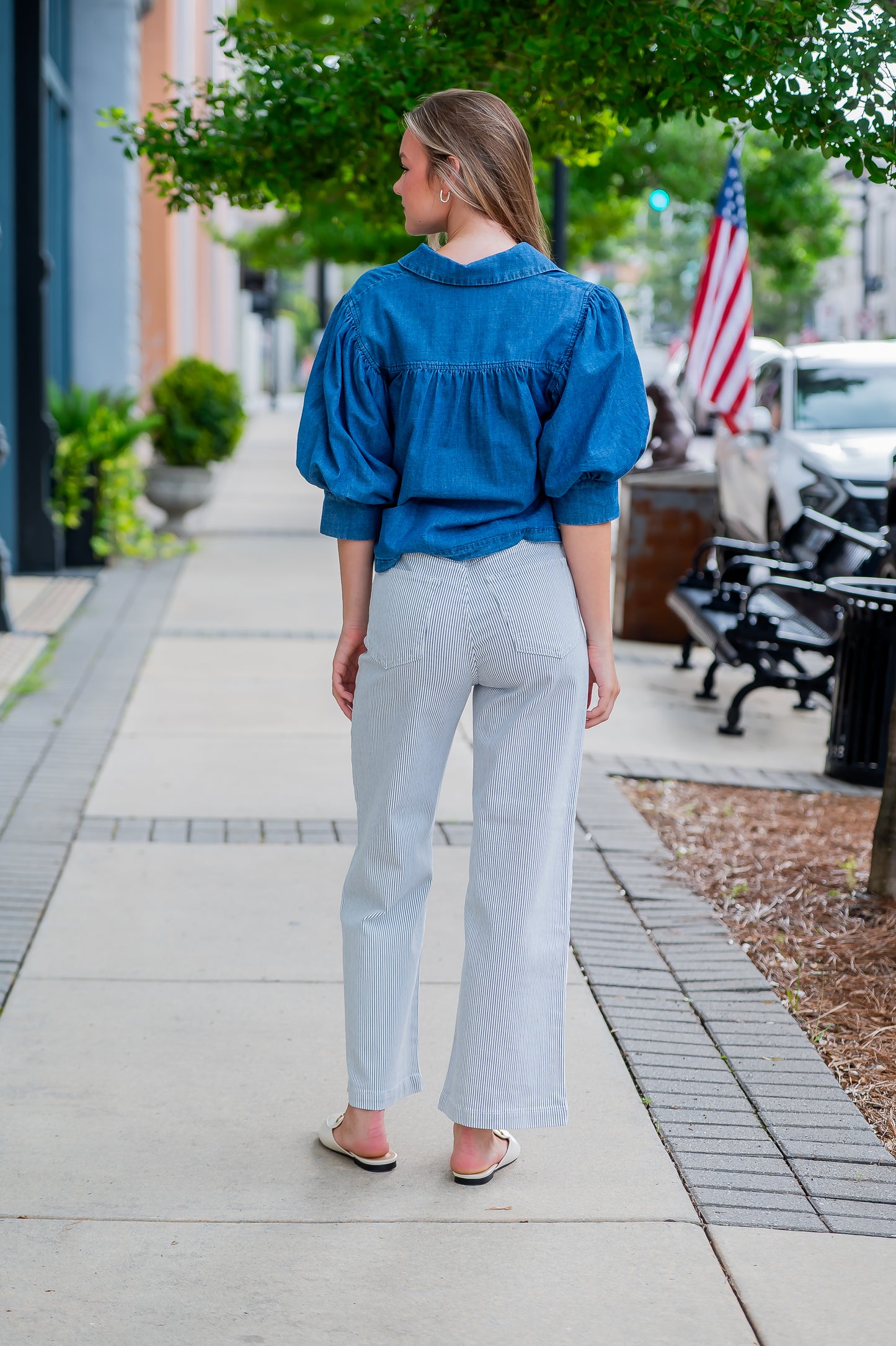 Lauren Denim Top