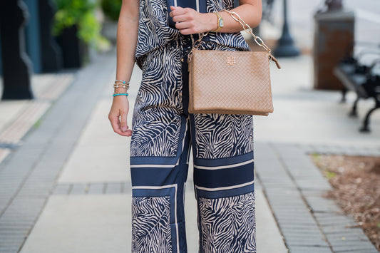 Ariana Crossbody WOVEN Tan