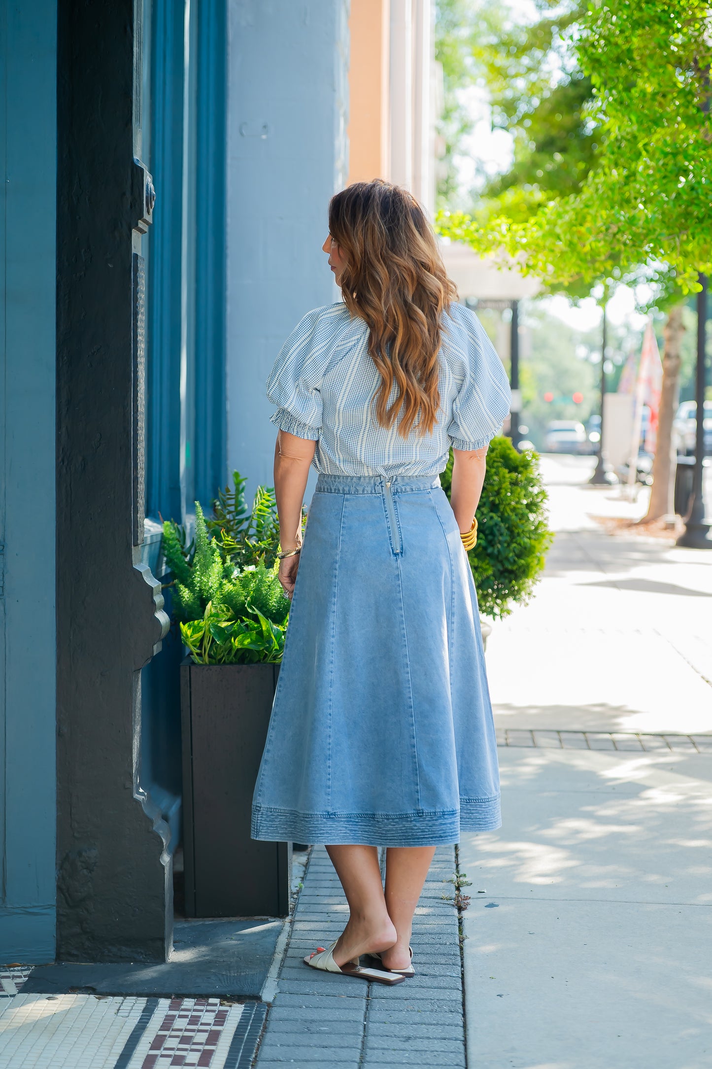 Sarah Denim Skirt